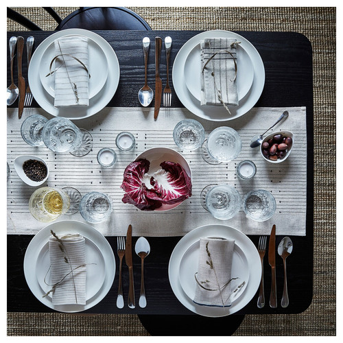 FRÖJDEFULL Side plate, white, 19 cm