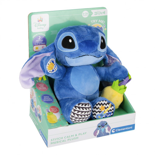 Clementoni Disney Baby Stitch Calm and Play Musical Plush 0m+