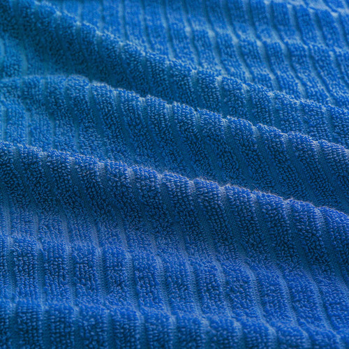 VÅGSJÖN Bath sheet, bright blue, 100x150 cm