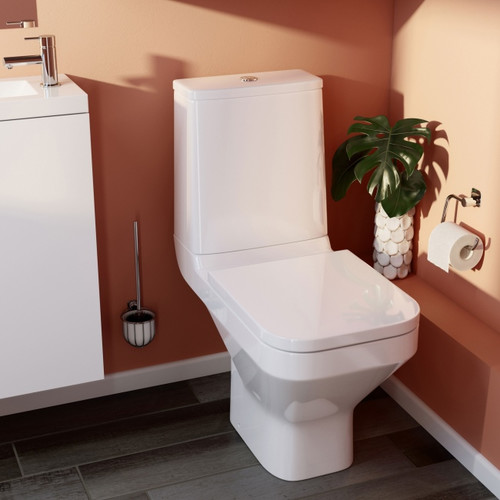 GoodHome Closed-coupled Rimless Toilet Teesta with Soft-close Seat