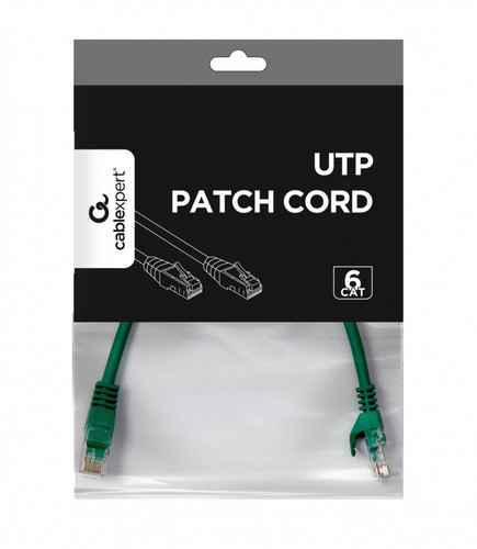 Gembird Patch Cord Cat6 UTP 0.25m, green