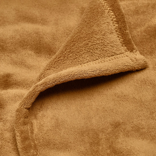 TRATTVIVA Bedspread, yellow-brown, 230x250 cm