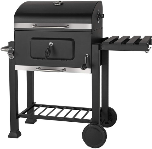 Rectangular Charcoal Grill with Lid