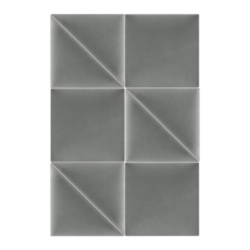 Upholstered Wall Panel Triangle Stegu Mollis 30x30cm 2pcs, grey