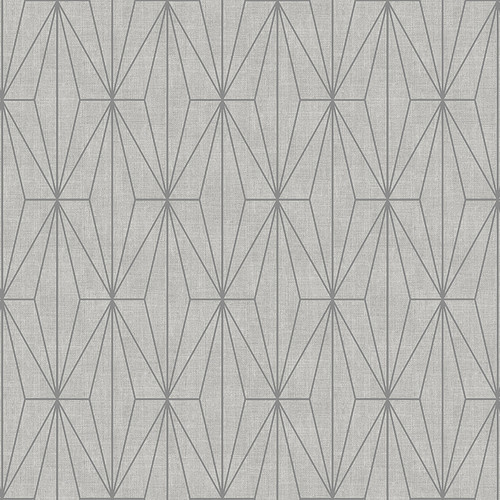 GoodHome Vinyl Wallpaper on Fleece Aytasi, silver