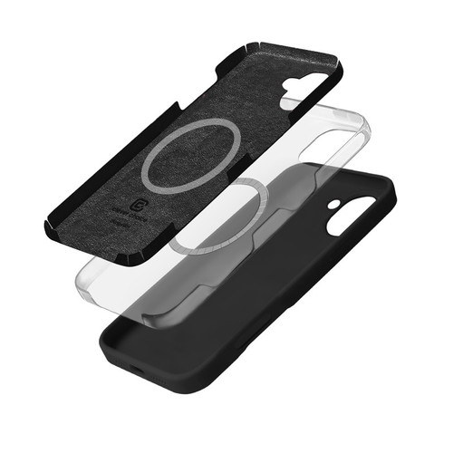 CRONG Phone Case iPhone 16 MagSafe Color Cover, black