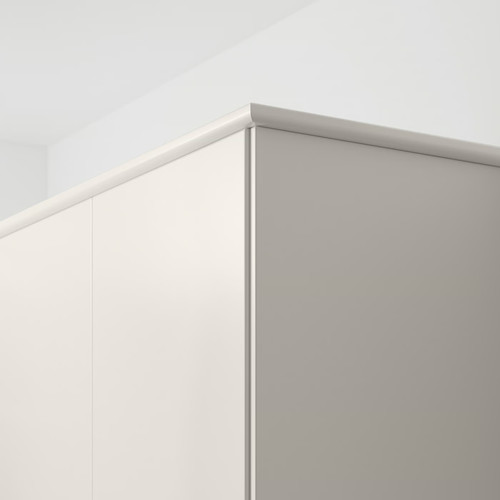 FÖRBÄTTRA Rounded deco strip/moulding, white, 221 cm