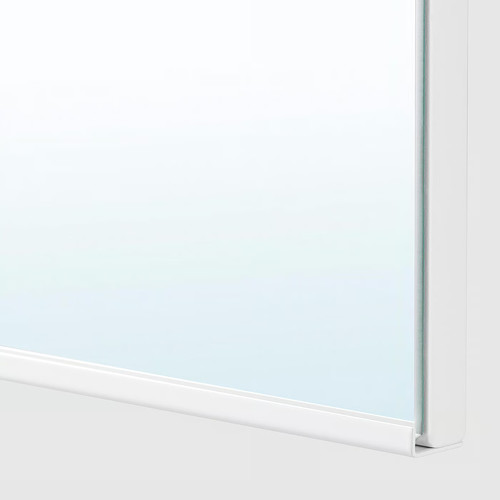 TREASJÖN Mirror cab 2 door/built-in lighting, 80x17x75 cm