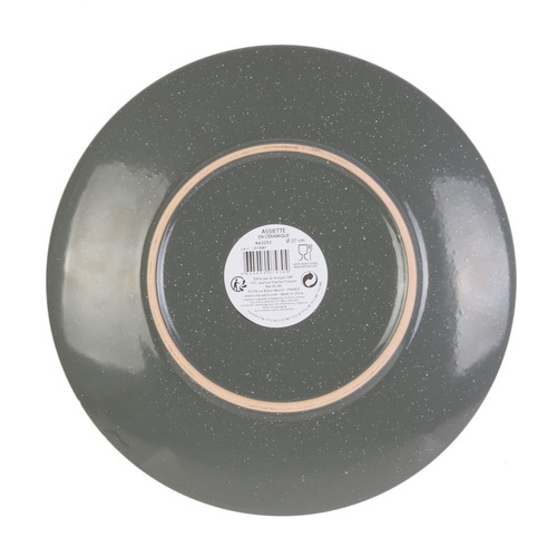 Plate Pavot 27cm, grey