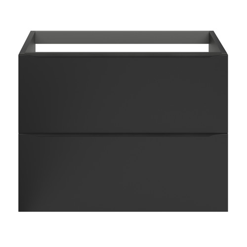 Goodhome Wall-mounted Basin Cabinet Imandra 80cm, matt black