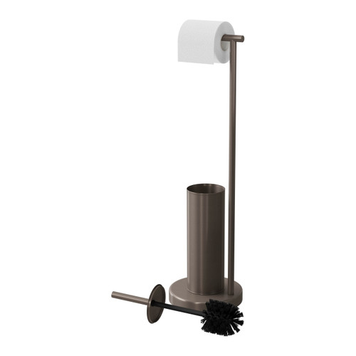 Toilet Brush & Roll Holder GoodHome Koros, titanium