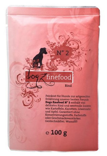 Dogz Finefood N.02 Beef Wet Dog Food 100g