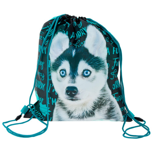 Drawstring Bag School Shoes/Clothes Bag Husky