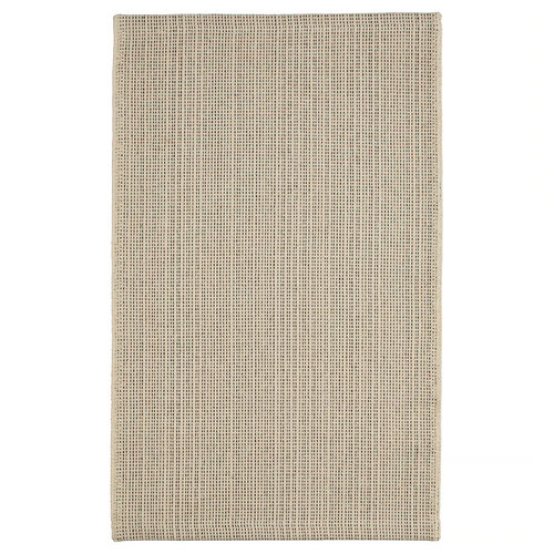 TIPHEDE Rug, flatwoven, natural/black, 50x80 cm