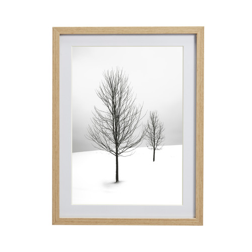 GoodHome Aluminium Picture Frame Banggi 18 x 24 cm, wood effect