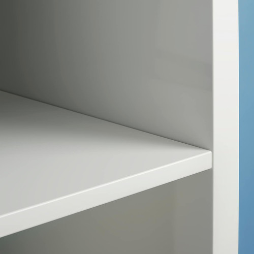 KALLAX Shelving unit with underframe, white/white, 147x129 cm