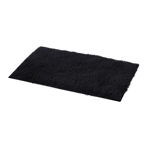 GoodHome Bath Mat Sedna 50 x 80 cm, black