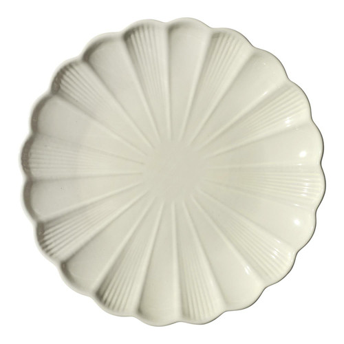 Ceramic Dinner Plate 27cm, cream