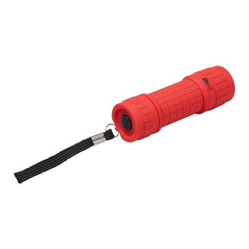 Diall 9 LED Torch 3x AAA, rubber, red