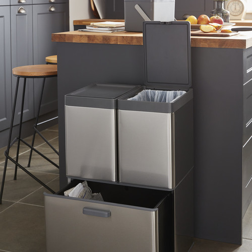 GoodHome Freestanding Kitchen Waste Bin 15 l