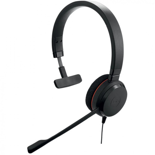 Jabra Evolve 20 UC Mono Headset, USB-A & USB-C, Black