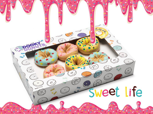 Dooky Gift Donut Socks Tutti Frutti 3 Paurs 0-9m