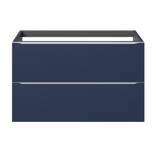 Goodhome Wall-mounted Basin Cabinet Imandra 100cm, matt dark blue