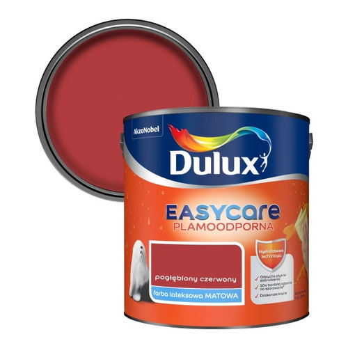 Dulux EasyCare Matt Latex Stain-resistant Paint 2.5l deep red