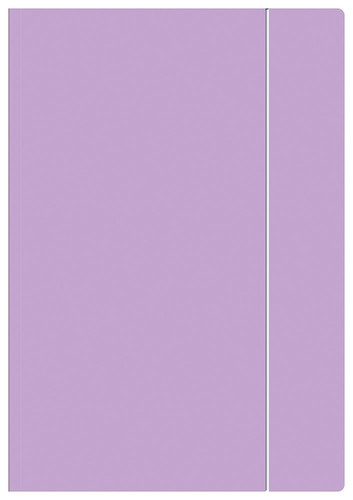 Paper Folder with Elastic Band A4 Pastel 10-pack, assorted colours