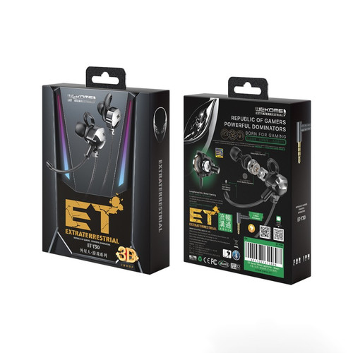 Wekome Gaming Headphones Earphones, black