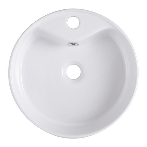 Ceramic Countertop Basin GoodHome Vorma 38cm, white