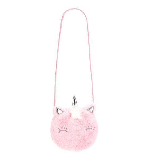 Starpak Plush Shoulder Bag Unicorn, pink