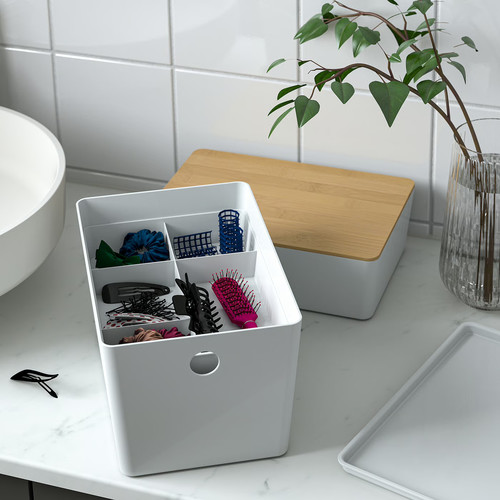 KUGGIS Insert with 5 compartments, white