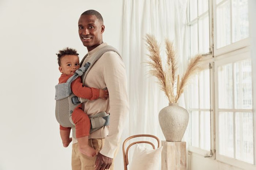 BABYBJORN Baby Carrier Harmony 3D Mesh, Grey beige, 0-3y