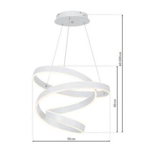 Pendant LED Lamp Andromeda 45 W, white