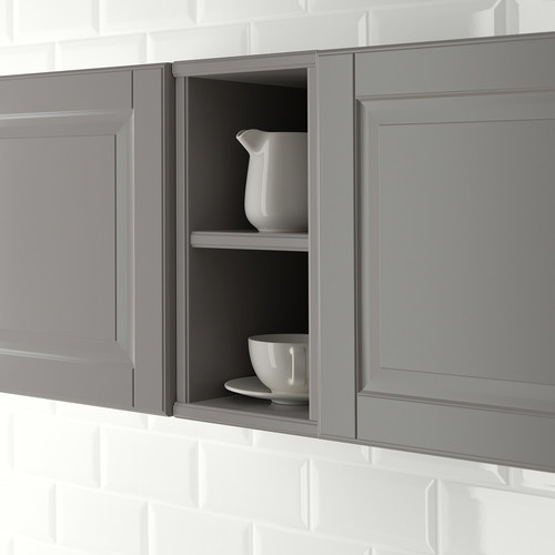TORNVIKEN Open cabinet, grey, 20x37x40 cm