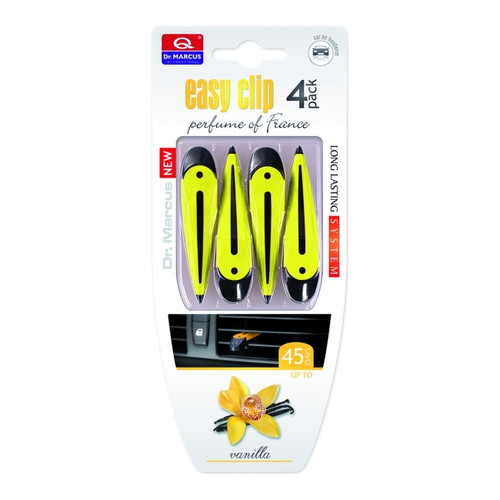 Dr. Marcus Car Air Freshener Easy Clip 4pcs, vanilla