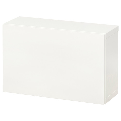 BESTÅ Wall-mounted cabinet combination, white/Lappviken white, 60x22x38 cm