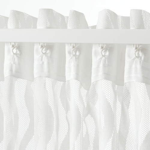 SOTSTÄVMAL Sheer curtains, 1 pair, white, 145x300 cm