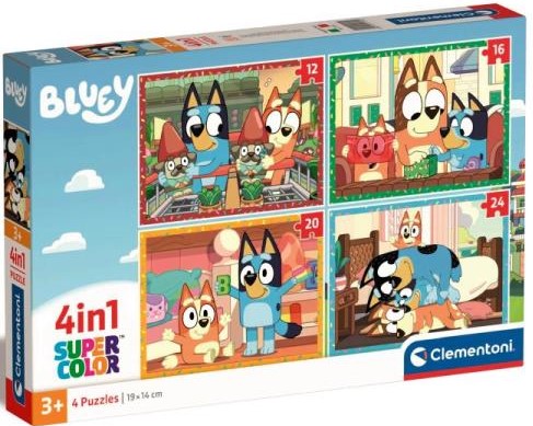 Clementoni Children's Puzzle Bluey 4in1 3+