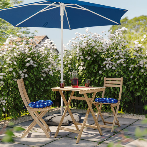 KLÖSAN Chair cushion, outdoor, dark blue, 35 cm