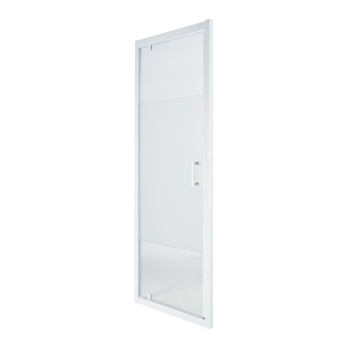 Pivot Shower Door Onega 90 cm, white/patterned