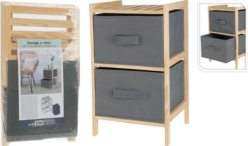 Storage Cabinet with 2 Non-Woven Boxes Ongoni