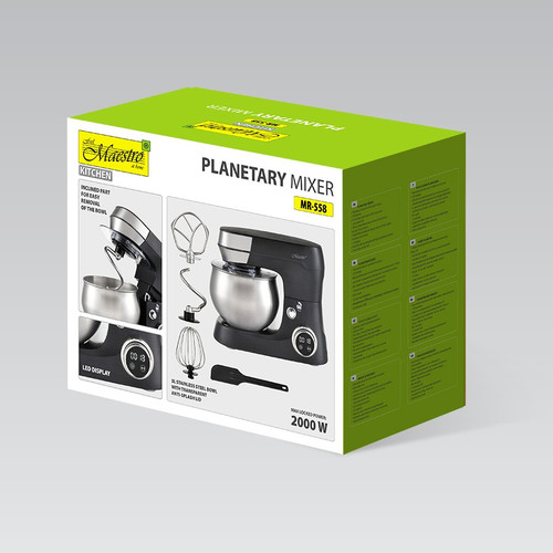 Feel Maestro 5.0L Planetary Stand Mixer Max 2000W MR-558