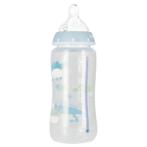 NUK First Choice Plus Baby Bottle with Temperature Control 300ml 0-6m, blue
