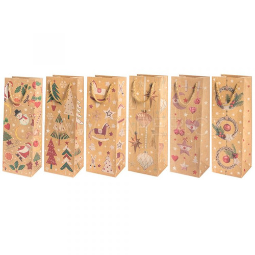 Decorative Christmas Gift Bag, Eco-Friendly, 13.5x38 cm, set