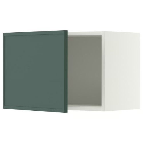 METOD Wall cabinet, white/Aspudden dark grey-green, 60x40 cm