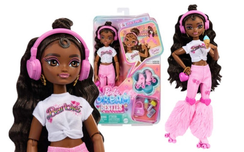 Dream Besties Barbie “Brooklyn” Roller Skating Fashion Doll JFX97 4+