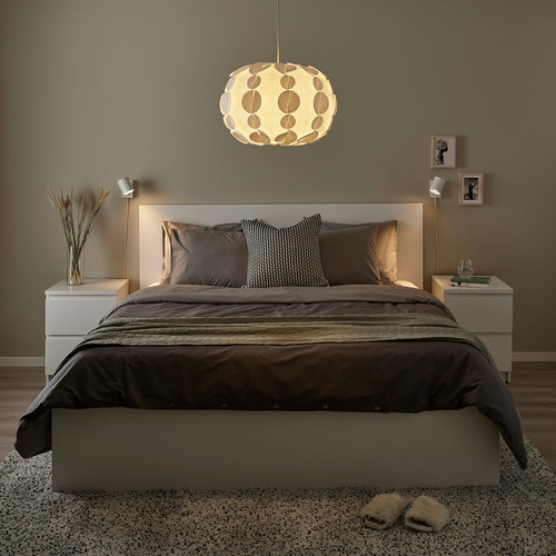 SOLHETTA LED bulb E27 806 lumen, dimmable/globe opal white