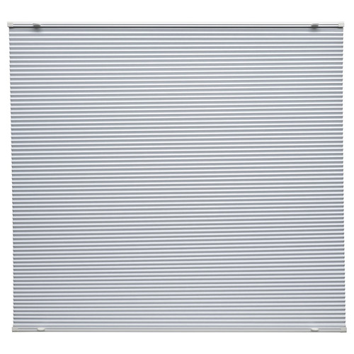 HORNVALLMO Block-out pleated blind, white/top-down bottom-up, 60x130 cm